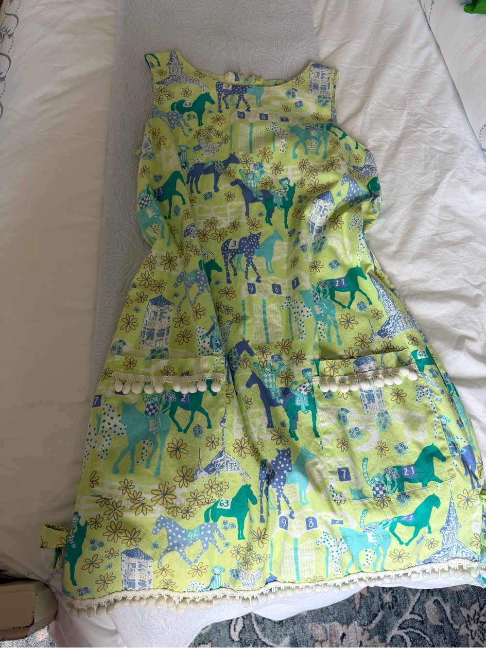 Lilly Pulitzer Women’s Green Horse-Print Dress